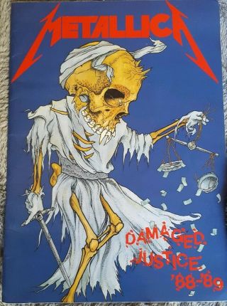 Metallica Justice Vintage 1988/89 Tour Programme.  30 Years Old 3