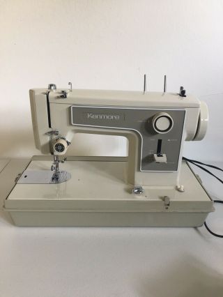 Vintage Sears Kenmore Portable Sewing Machine Model 158.  12270,