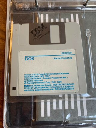 IBM 1987 Disk Operating System Version 3.  30 PC Computer Software Manuals Floppy 6