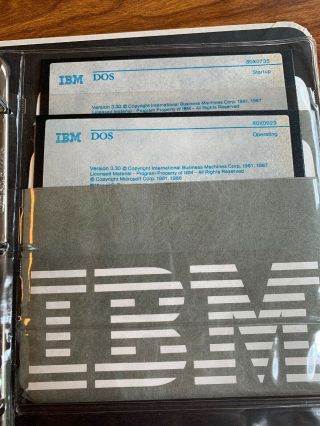 IBM 1987 Disk Operating System Version 3.  30 PC Computer Software Manuals Floppy 7