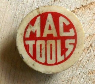 Mac Tools Vintage Magnet Circle Red Letter Tool Chest Shop Magnet Collectible