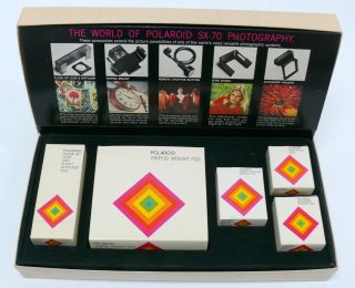 Polaroid Sx - 70 Slr Instant Film Land & Alpha Camera Accessory Kit,  All Boxes
