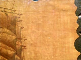Vintage Nautical GALLION SHIP Picture Print WOOD Plaque (22 X 18,  pirate) 6