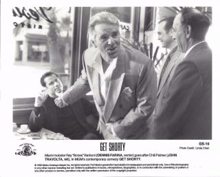 Dennis Farina,  John Travolta,  " Get Shorty " 1995 Vintage Movie Still
