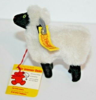 Vintage Steiff Snucki Sheep 1520/11 W/ Ear Tag & 2 Other Tags