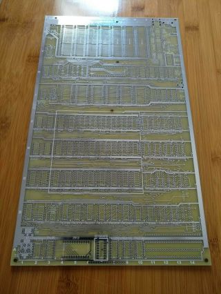 Rare Apple Ii Clone Motherboard Bare Pcb In Engineering White Color