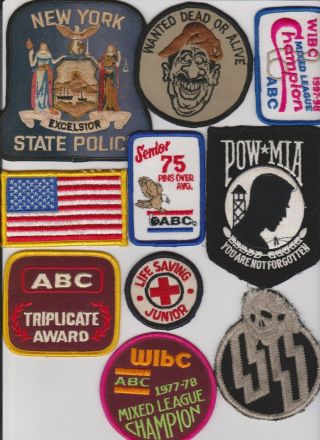 (10) Vintage & Historical (rare) Patches All Are In