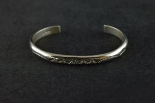 Vintage Sterling Silver Decorative Cuff Bracelet - 21g