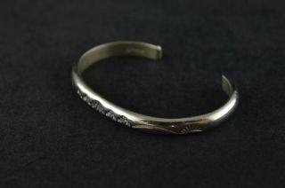 Vintage Sterling Silver Decorative Cuff Bracelet - 21g 2