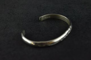 Vintage Sterling Silver Decorative Cuff Bracelet - 21g 4