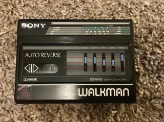 Sony Vintage 80s Walkman Tv/fm/am Radio & Stereo Cassette Player Wm - F 80 Reverse
