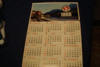 Vintage Great Northern Railroad 1966 Calendar