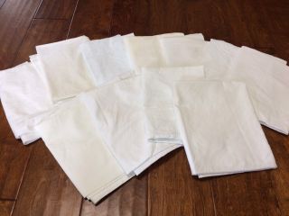 11 Vintage White Standard 20  X31 Extra Pillow Cases