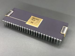 Signetics 8x300 Microprocessor - (n8x300i,  Nos,  Gold,  Purple,  Tin