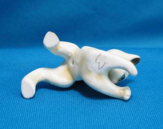 Vintage Siamese Cat Kitten Playing Leaping Seal Point Small Porcelain Figurine 3