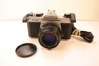 Vintage Pentax K1000 Film Camera With 50mm 1:2 Lens