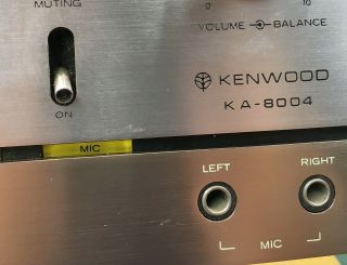 Vintage Kenwood KA - 8004 Solid State Stereo Amplifier - WELL REAL POWER 6