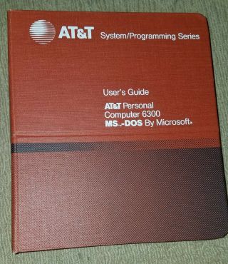 AT&T Personal Computer 6300 Users Guides GWBasic MS - DOS and User Guide 7