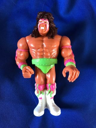 Vintage 1990 Titan Sports Toys Ultimate Warrior Wwf Wwe Hasbro Wrestling Figure