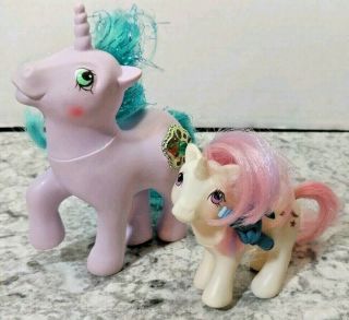 Vintage My Little Pony G1 Mlp 1984 Baby Moondancer 1987 Princess Sparkle Hasbro