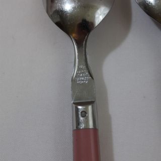 Vintage Washington Forge Flatware Mardi Gras Soup Spoon Mauve Pink Set of 4 5