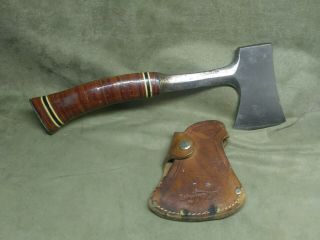 Vintage Estwing 2 Sportsmans Axe Camping Hatchet With Sheath (marked 14a)