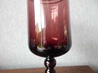 Vintage Italian/Empoli Purple Glass Lidded Apothecary/Bon Bon Dish or Jar 3