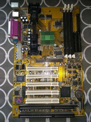Abit Ab - Bh6 Sdram Pci Isa Motherboard Pentium Vintage