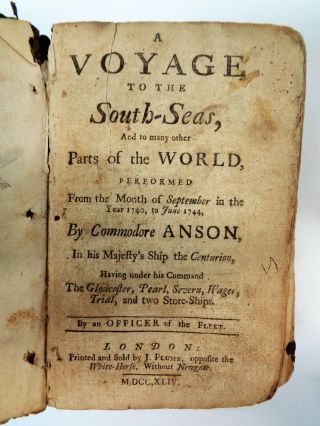 1744 VOYAGE TO THE SOUTH - SEAS Commodore Anson Travel Geography Illustrated 3