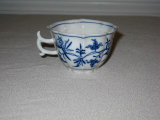 Vintage Meissen Porcelain Blue Onion Cup Coffee Or Tea Crossed Swords Cup Only