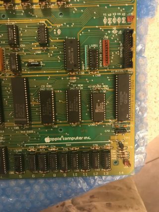 1982 Vintage Apple lle Motherboard Logic Board 607 - 0164 820 - 0064 - 4