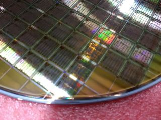 8 inch Vintage Silicon Wafer Memory Chips 2