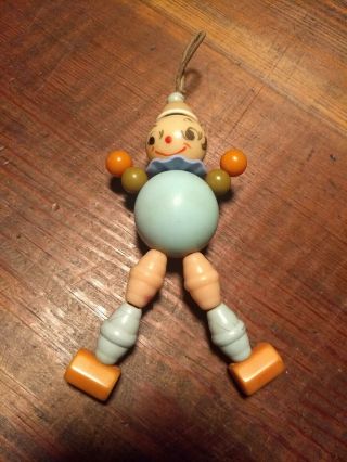 Vintage Hard Plastic Celluloid Baby Rattle Crib Toy
