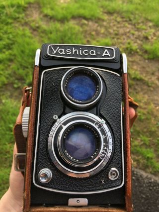 Vintage Yashica A Twin Lens Camera 120 Mm Film