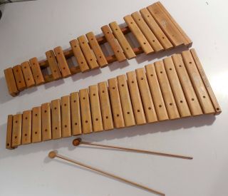 Vintage Wooden Xylophone By Shiro
