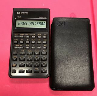 Vintage Hp 10b Business/financial Calculator With Case