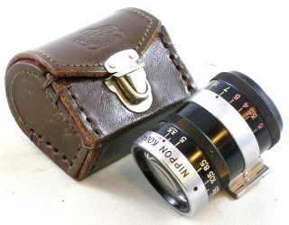 Nippon Kogaku Nikon Universal Viewfinder In Leather Snap Case
