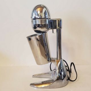 Vintage Milkshake Drink Mixer Machine Milk Shake Maker Blender - Chrome W/ Cup