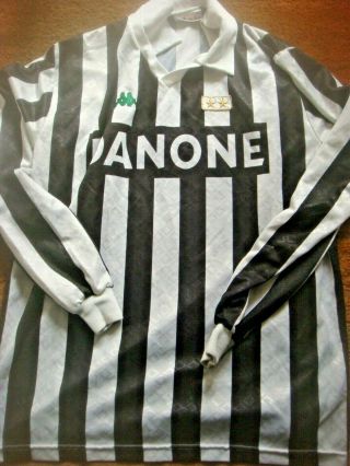 Juventus Home Shirt 1992 - 93 Kappa Danone Vintage Xl