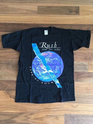Vtg Vintage Rush Band T - Shirt Test For Echo Tour 96 - 97 Shirt Size Extra Large Xl