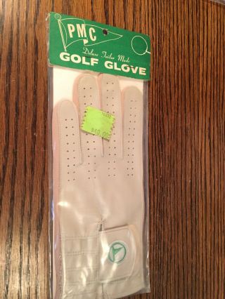 Vintage 1960’s Pmc Deluxe Tailor Made Golf Glove Size Large Left