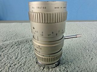 (141) Vintage Sony Television Lens.  F=16 - 64mm.  1:2.  No 186166.  Japan