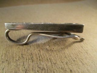 Vintage Modernist Sterling Silver & Opal Tie Bar/Clip,  12.  7g 5