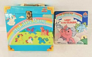 Vintage 1985 Hasbro My Little Pony Kid Stuff Record Carry Case 45 Rpm W/ Record