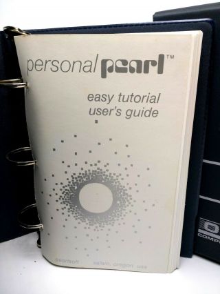 OSBORNE EXECUTIVE PERSONAL PEARL v1.  02 TUTORIAL / USER / REFERENCE MANUALS 2