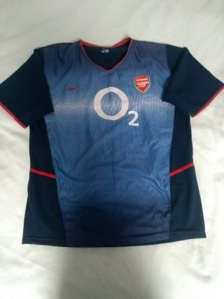 Vintage Arsenal London 2002/2003 Away Football Shirt Jersey Nike Size Xl Adult