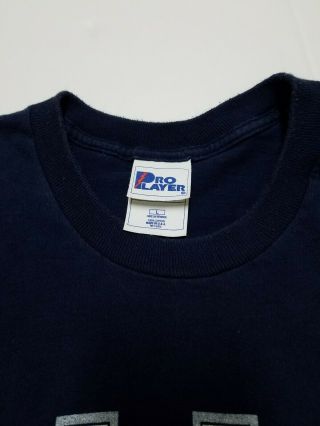 Vintage Pro Player Dallas Cowboys Jersey T Shirt 1997 Blue Silver Size Large 90s 3