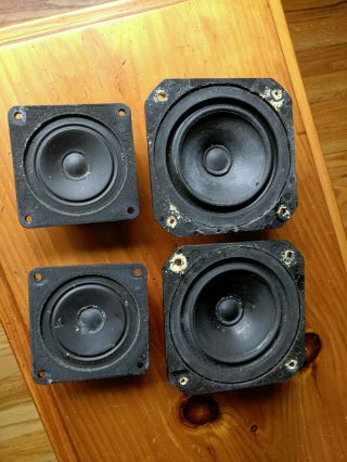 Vintage Bozak Speakers Aluminum Cone Mid - Range & Tweeters 450 200y B301cd