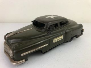 Vintage Linemar Military Police Car Tin Toy
