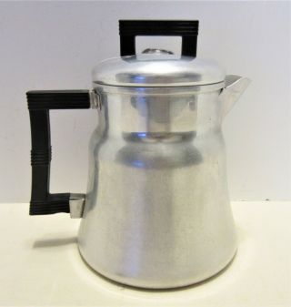 Vintage Wearever 5061 1/2 Aluminum Stove Top Coffee Pot Percolator 4 To 6 Cups C